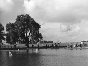 Edge Collection: The model boating pond at Blackheath, south London, situated on the edge of the heath
