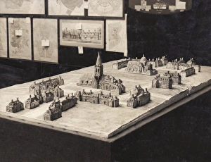 Model of Central Square, Hampstead Garden Suburb Model of Central Square, Hampstead Garden Suburb