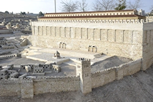 Images Dated 4th January 2014: Model of the city of Jerusalem. Israel