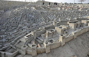 Images Dated 4th January 2014: Model of the city of Jerusalem. Israel