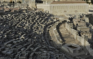 Images Dated 4th January 2014: Model of the city of Jerusalem. Israel