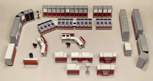 Planned Prints: Model of a computer room layout