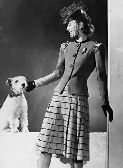 Lime Gallery: Model with Fox Terrier