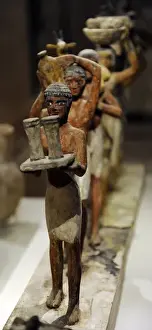 Model of a group of offering bearers. Egypt