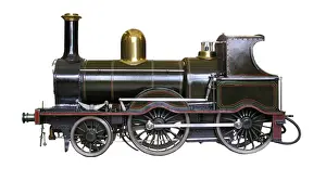 Gswr Prints: Model of GSWR Ireland steam locomotive