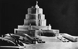 Images Dated 20th January 2012: Model of the Palace of the Soviets, unbuilt design