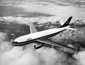 Roll Prints: Model of the proposed Airbus A300 in BEA markings