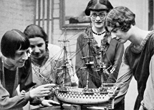 Images Dated 6th September 2016: Model ship on display at the Mansard Galleries