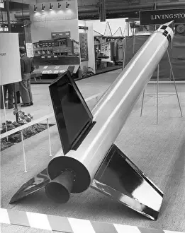 Sounding Prints: A model of the Skylark sounding rocket on display