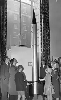 Sounding Prints: A model of the Skylark sounding rocket at the Science Museum