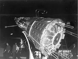 Earls Prints: A model of Sputnik III at Earls Court July 1961