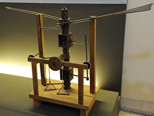 Alberto Gallery: Model. Wing-beating device with a screw and lead screw syste