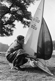 Images Dated 9th March 2012: Model Yacht & Owner