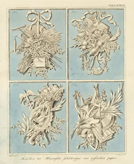 Models for allegorical designs in cut-paper art