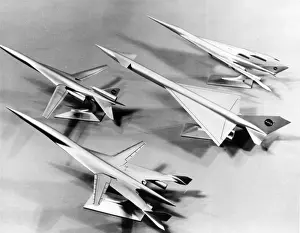 Bottom Prints: Models of NASA supersonic transports SCAT-15 bottom