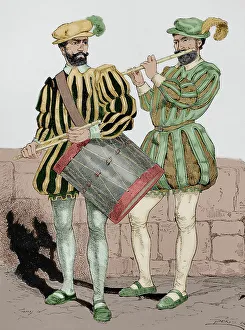 Iberian Collection: Modern age. Spanish infantry. Fife and drum