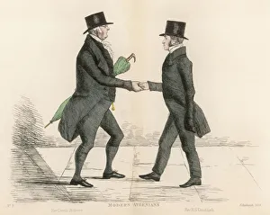 Antiquated Gallery: Modern Athenians plate 2 - Edinburgh
