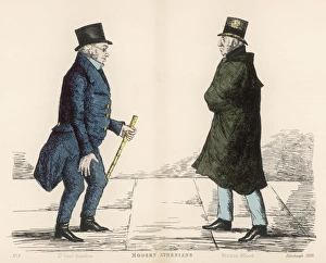 Antiquated Gallery: Modern Athenians plate 3 - Edinburgh