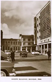 Iraqi Prints: Modern Buildings, Baghdad, Iraq