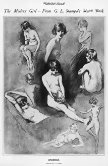Nudes Prints: The Modern Girl by G. L Stampa