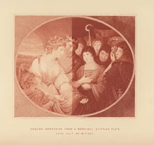 Publishing Prints: Modern impression from a worn-out stippled plate