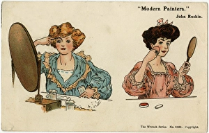 Apply Gallery: Modern Painters - Two Ladies applying their make-up
