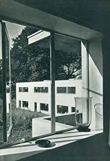 Totnes Prints: Modernist Cottage Blocks, Dartington Hall, Devon