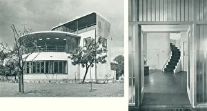 Terrace Prints: Modernist House At Chilwell, Nottingham