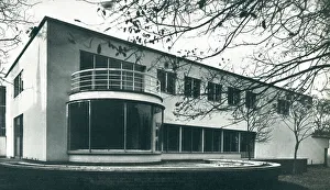 Semi Prints: Modernist House In Church Street, Chelsea, Garden Side
