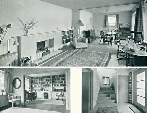 Spaces Prints: Modernist House Interior At Tewin, Hertfordshire