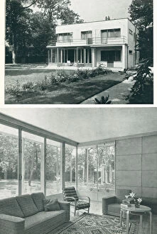 Carl Collection: Modernist House At Wimbledon & Living Room