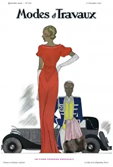 Modes et Travaux front cover. Art deco