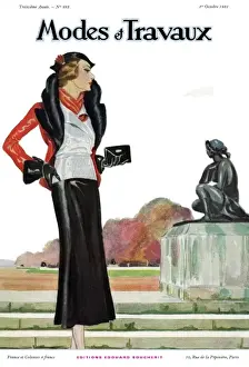 Modes et Travaux front cover. Art deco