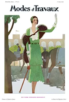 Modes et Travaux front cover. Art deco