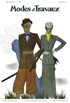 Modes et Travaux front cover. Art deco