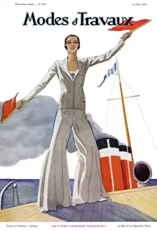 Modes et Travaux front cover. Art deco