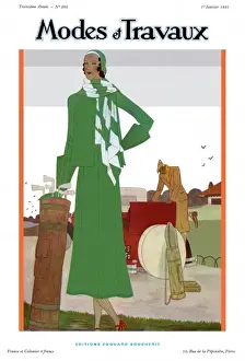 Modes et Travaux front cover. Art deco