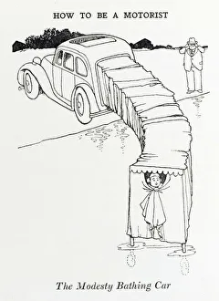 Modesty bathing car / W H Robinson Modesty bathing car / W H Robinson