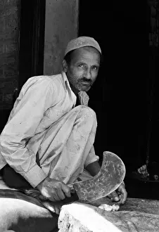 Jammu Prints: Mohammad Akbar Wadoo, a Halal butcher in Srinagar, Kashmir