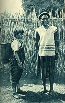 Annam Prints: A Moi couple in a village, Vietnam (Annam)