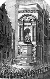 Installed Prints: Moliere Statue