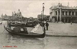 The Molo, Venice, Italy - with covered Gondola