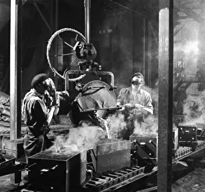Molten Metal on a Production Line