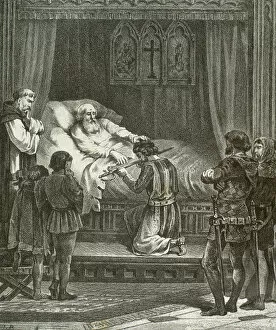 Last moments of King James I the Conqueror (1208A?i?1276)