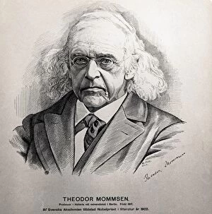 Nobel Gallery: MOMMSEN, Theodor (1817-1903). Nobel Prize in Literature
