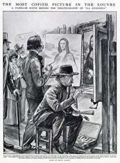 Mona Prints: Mona Lisa - the most copied picture in the Louvre