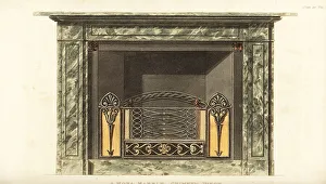 Mona marble chimney piece designed by George Bullock, 1777-1818