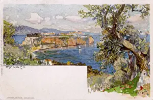 Manuel Prints: Monaco, France - French Riviera - Coastal Scene