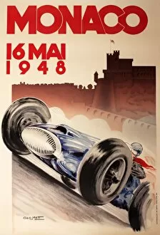 Images Dated 15th November 2011: Monaco Grand Prix Poster - 1948
