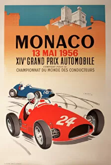 1956 Gallery: Monaco Grand Prix Poster - 1956